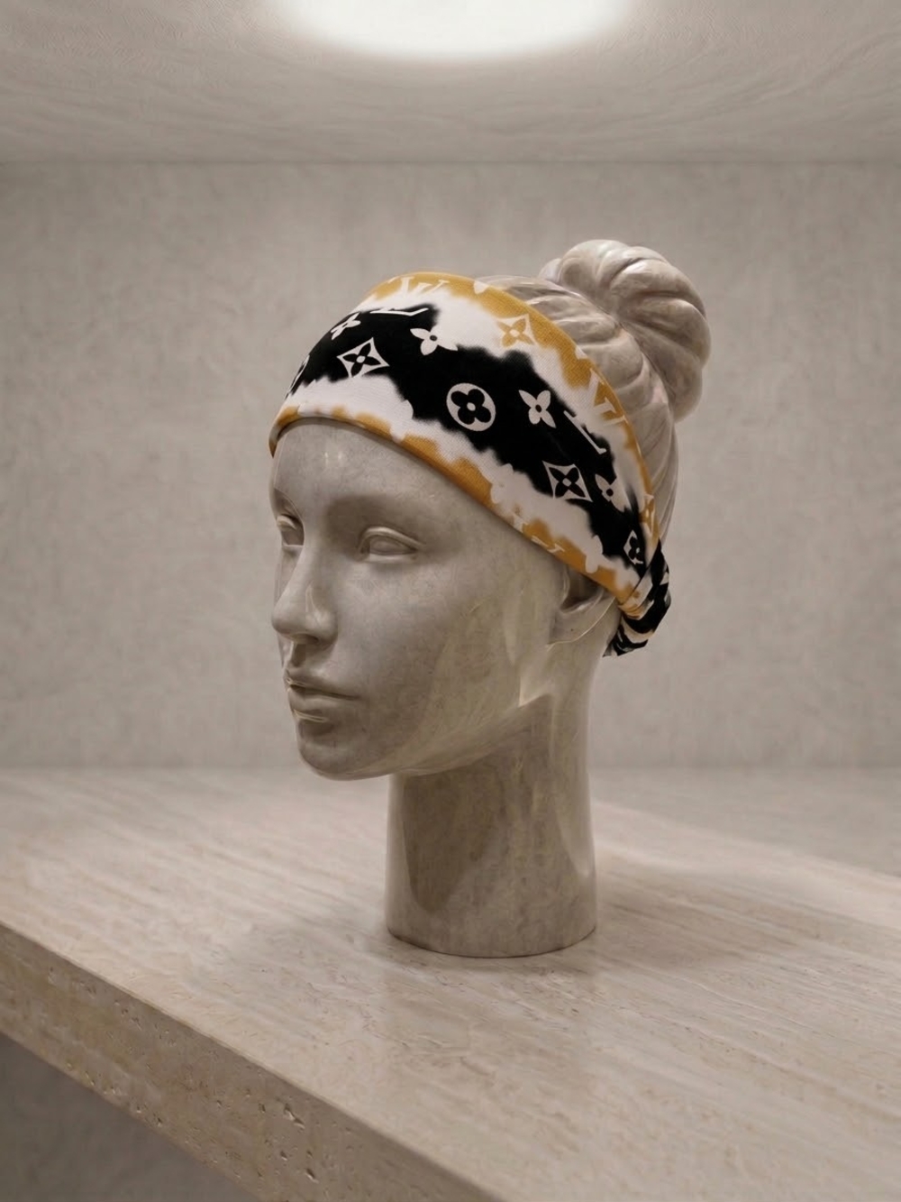 Brand NEW Black & Gold Logo Headband